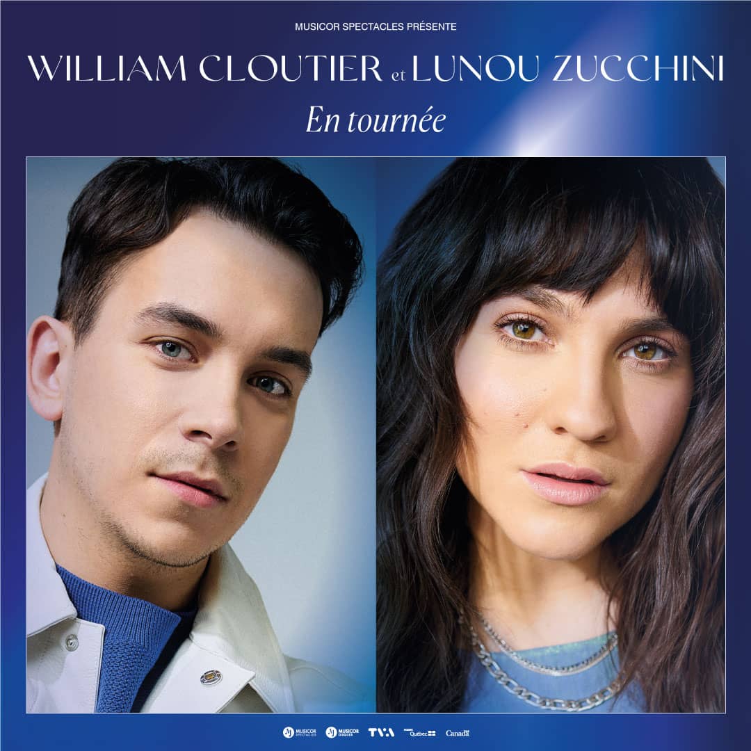 Affiche tournée William Cloutier et Lunou Zucchini